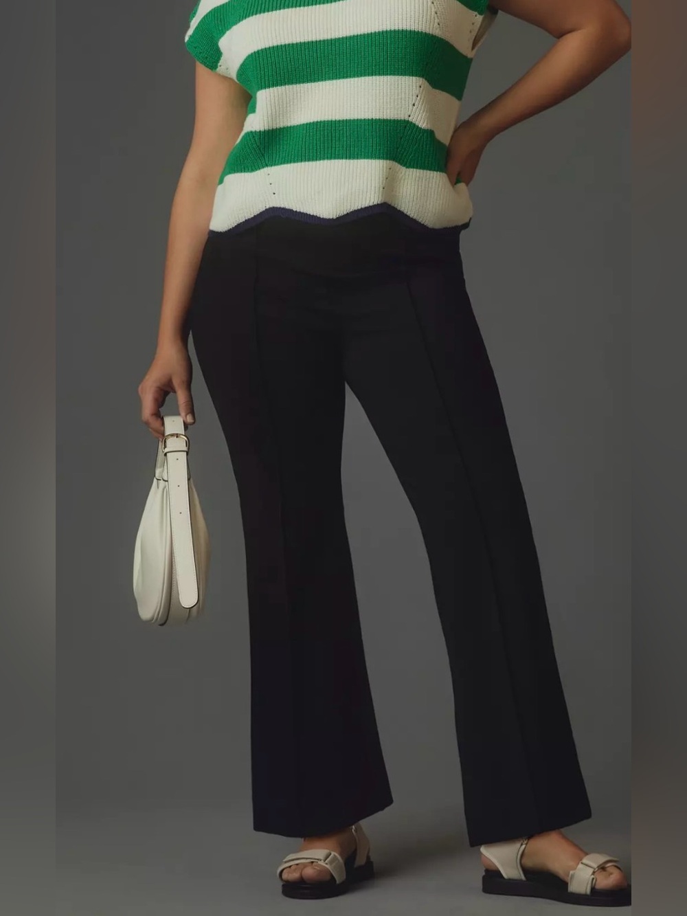 Maeve The Margot Kick-Flare Cropped Pants by Anthropologie XL